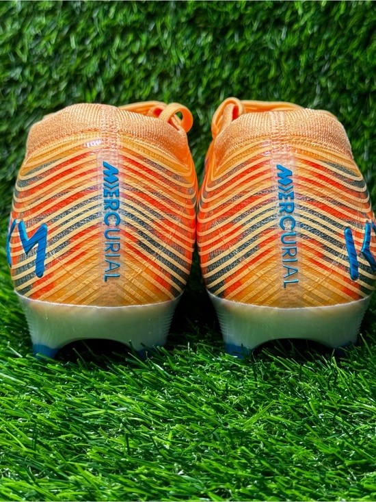 Size 13 - Mens Nike Mercurial Vapor 16 Elite KM FG Melon Blue Soccer FQ8683-801 main image 4